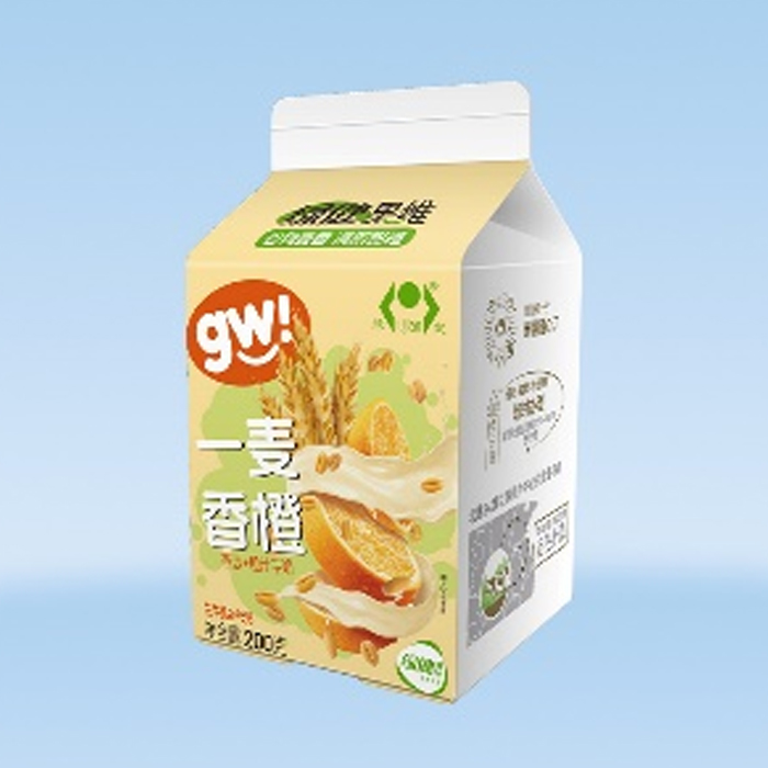 一麦香橙牛奶