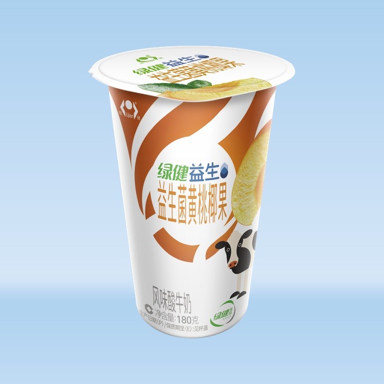 益生菌黄桃椰果风味酸牛奶